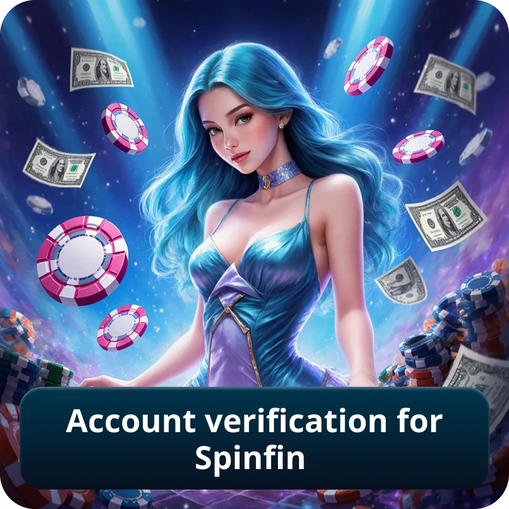 Account verification for Spinfin